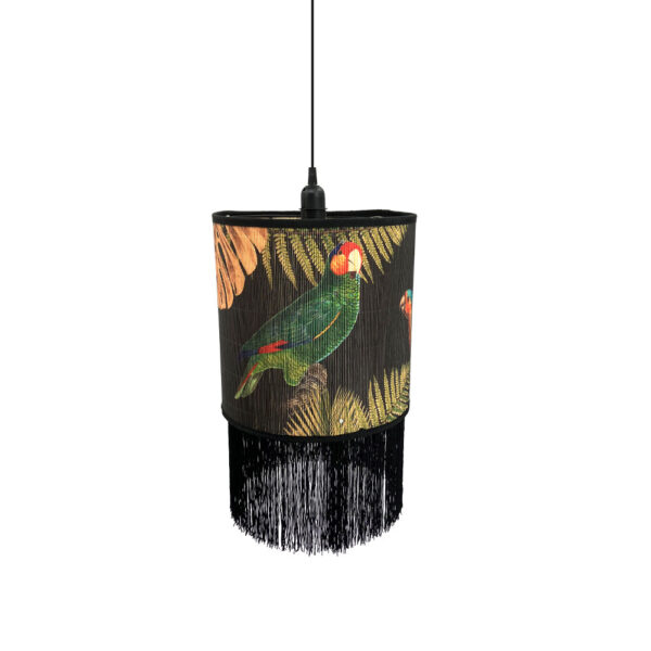 TROPICAL BIRDS C ΦΩΤΙΣΤΙΚΟ ΟΡΟΦΗΣ 30x30x30cm BAMBOO ΠΟΛΥΧΡΩΜΟ ΜΑΥΡΟ 029839 - Image 2