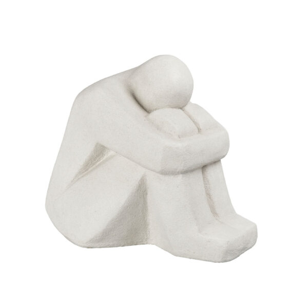 HARPER ΔΙΑΚΟΣΜΗΤΙΚΗ ΦΙΓΟΥΡΑ 43x30x37cm POLYRESIN ΛΕΥΚΟ 029921 - Image 4