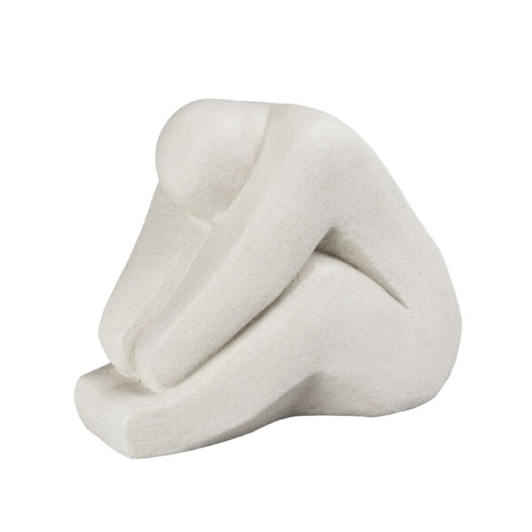 EVERLY ΔΙΑΚΟΣΜΗΤΙΚΗ ΦΙΓΟΥΡΑ 44x28x35cm POLYRESIN ΛΕΥΚΟ 029922 - Image 4
