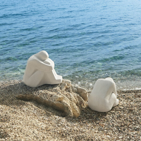 EVERLY ΔΙΑΚΟΣΜΗΤΙΚΗ ΦΙΓΟΥΡΑ 44x28x35cm POLYRESIN ΛΕΥΚΟ 029922 - Image 6