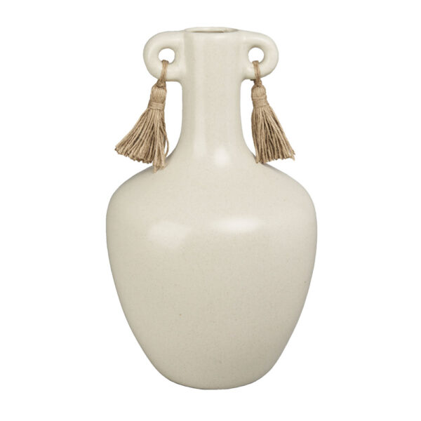 AEGEAN ΒΑΖΟ 21x21x35cm STONEWARE ΜΠΕΖ 029948 - Image 4