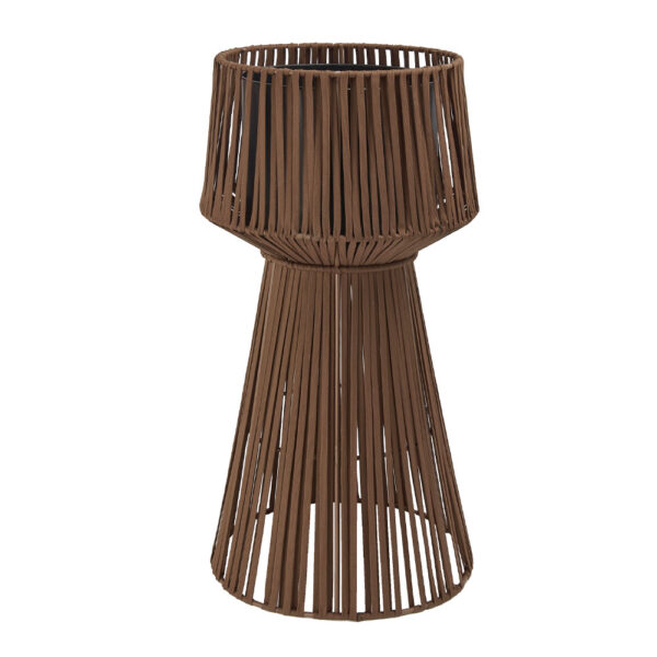 ROPE ΚΑΣΠΩ 35x35x75cm ΜΕΤΑΛΛΟ ΚΑΦΕ ΑΝΟΙΧΤΟ ΣΧΟΙΝΙ 029956 - Image 2