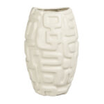 ISIS ΒΑΖΟ 29x29x47cm STONEWARE ΜΠΕΖ 029961 - Image 2