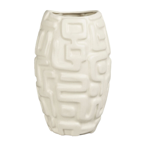 ISIS ΒΑΖΟ 29x29x47cm STONEWARE ΜΠΕΖ 029961 - Image 2