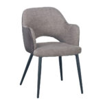 ASCOT ΚΑΡΕΚΛΑ ΚΑΦΕ ΣΚΟΥΡΟ 60x63.5x79 03-1064 - Image 11