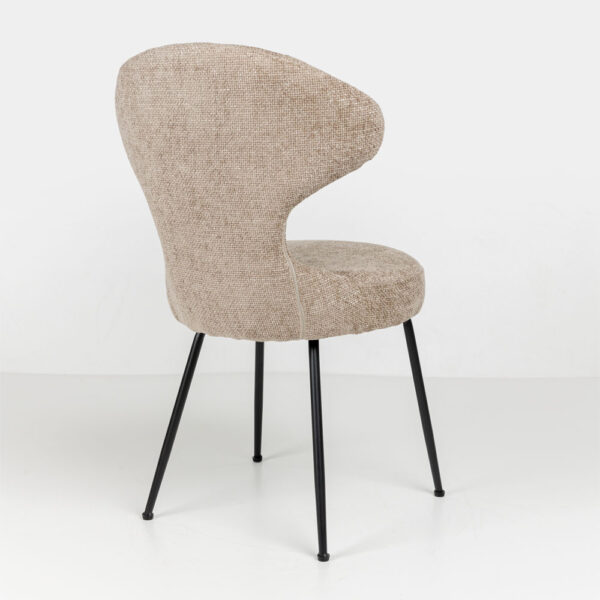 FUNGO ΚΑΡΕΚΛΑ BEIGE ΜΑΥΡΟ 56x57x90cm 03-1162 - Image 4