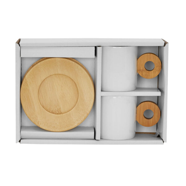 NORDIC ΚΟΥΠΑ 20x14x7cm ΠΟΡΣΕΛΑΝΗ ΛΕΥΚΟ ΦΥΣΙΚΟ BAMBOO 030015 - Image 6