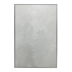 WHITE FINGERPRINTS ΠΙΝΑΚΑΣ ΔΙΑΚΟΣΜΗΣΗΣ 80x120x4cm ΚΑΜΒΑΣ ΛΕΥΚΟ ΑΣΗΜΙ 030067 - Image 2