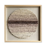 EARTHSCAPE ROUND ΠΙΝΑΚΑΣ ΔΙΑΚΟΣΜΗΣΗΣ 80x80x4cm ΧΑΡΤΙ ΜΠΕΖ ΚΑΦΕ ΓΥΑΛΙ ΦΥΣΙΚΟ 030451 - Image 3
