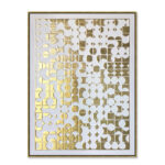 GOLD HEAVEN ΠΙΝΑΚΑΣ ΔΙΑΚΟΣΜΗΣΗΣ 90x120x4cm OIL ACRYLIC ΧΡΥΣΟ ΛΕΥΚΟ ΚΑΜΒΑΣ ΧΡΥΣΟ 030457 - Image 3