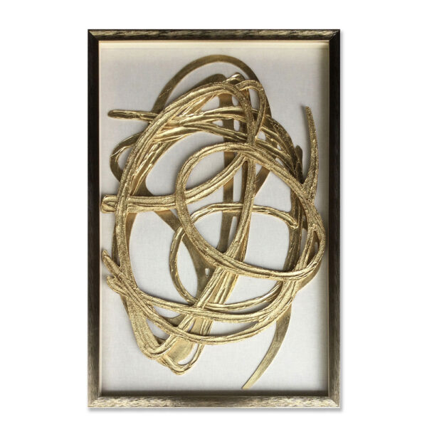 WILD SOUL ΠΙΝΑΚΑΣ ΔΙΑΚΟΣΜΗΣΗΣ 60x90x4cm MDF ΧΡΥΣΟ ΛΕΥΚΟ ΓΥΑΛΙ ΧΡΥΣΟ 030462 - Image 2