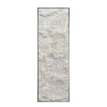 BREATH OF ART ΠΙΝΑΚΑΣ ΔΙΑΚΟΣΜΗΣΗΣ 40x120x4cm ΚΑΜΒΑΣ ΛΕΥΚΟ ΧΡΥΣΟ ΞΥΛΟ 030514 - Image 2