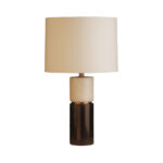 TENLEY ΦΩΤΙΣΤΙΚΟ ΕΠΙΤΡΑΠΕΖΙΟ 38x38x62cm ΜΑΡΜΑΡΟ ΜΑΥΡΟ ΛΕΥΚΟ ΧΡΥΣΟ ΛΙΝΟ ΛΕΥΚΟ 030636 - Image 3