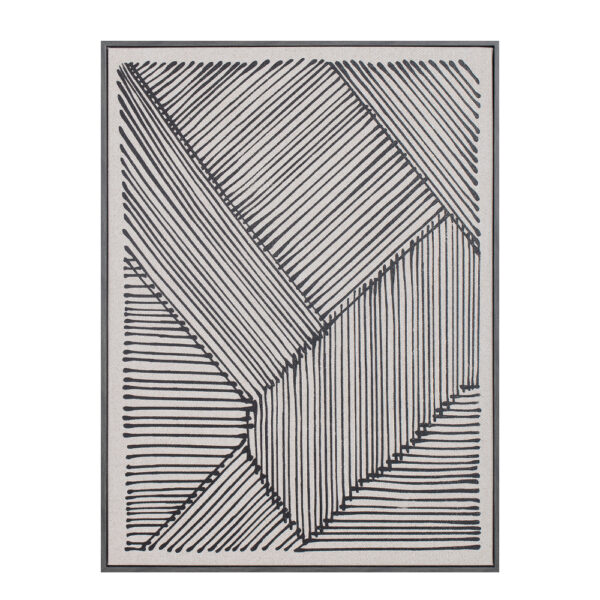 STAY TRUE ΠΙΝΑΚΑΣ ΔΙΑΚΟΣΜΗΣΗΣ 60x80x4cm ΔΕΡΜΑ ΛΕΥΚΟ ΜΑΥΡΟ ΞΥΛΟ ΜΑΥΡΟ 030653 - Image 3