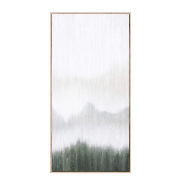 LOST IN NATURE ΠΙΝΑΚΑΣ ΔΙΑΚΟΣΜΗΣΗΣ 45x90x5cm ΚΑΜΒΑΣ ΛΕΥΚΟ ΠΡΑΣΙΝΟ ΞΥΛΟ ΦΥΣΙΚΟ 030663 - Image 3