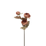 PEONY ΛΟΥΛΟΥΔΙ ΤΕΧΝΗΤΟ 65cm ΥΦΑΣΜΑ ΣΟΜΟΝ ΜΠΟΡΝΤΩ ΠΡΑΣΙΝΟ PVC 030758 - Image 2