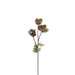 PULSATILLA ΛΟΥΛΟΥΔΙ ΤΕΧΝΗΤΟ 55cm ΥΦΑΣΜΑ ΜΩΒ ΜΠΕΖ ΠΡΑΣΙΝΟ PVC 030763 - Image 2