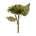 SUNFLOWER ΛΟΥΛΟΥΔΙ ΤΕΧΝΗΤΟ ΜΠΟΥΚΕΤΟ 31cm ΥΦΑΣΜΑ ΠΡΑΣΙΝΟ PVC 030766 - Image 3