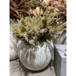 SOPHORAE ΛΟΥΛΟΥΔΙ ΤΕΧΝΗΤΟ ΜΠΟΥΚΕΤΟ 65cm ΥΦΑΣΜΑ ΜΠΕΖ ΠΡΑΣΙΝΟ PVC 030813 - Image 4