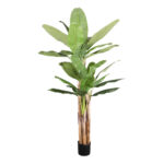 BANANA ΔΕΝΤΡΟ ΤΕΧΝΗΤΟ ΣΕ ΓΛΑΣΤΡΑ 240cm PVC ΠΡΑΣΙΝΟ ΜΑΥΡΟ ΤΣΙΜΕΝΤΟ 030832 - Image 2