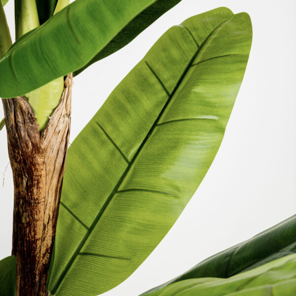 BANANA ΔΕΝΤΡΟ ΤΕΧΝΗΤΟ ΣΕ ΓΛΑΣΤΡΑ 200cm PVC ΠΡΑΣΙΝΟ ΜΑΥΡΟ ΤΣΙΜΕΝΤΟ 030833 - Image 8
