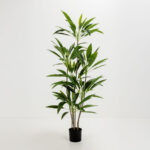 VELVET TREE ΔΕΝΤΡΟ ΤΕΧΝΗΤΟ ΣΕ ΓΛΑΣΤΡΑ 140cm PVC ΠΡΑΣΙΝΟ ΜΑΥΡΟ ΤΣΙΜΕΝΤΟ 030849 - Image 5