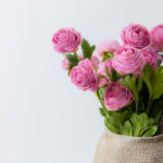 RANUNCULUS ΛΟΥΛΟΥΔΙ ΤΕΧΝΗΤΟ 42cm POLYESTER ΡΟΖ ΠΡΑΣΙΝΟ 030880 - Image 4