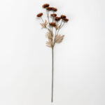 RANUNCULUS ΛΟΥΛΟΥΔΙ ΤΕΧΝΗΤΟ 81cm POLYESTER ΚΑΦΕ ΜΠΕΖ 030888 - Image 4
