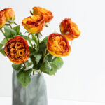 CABBAGE ROSE ΛΟΥΛΟΥΔΙ ΤΕΧΝΗΤΟ 66cm POLYESTER TERRACOTTA ΠΡΑΣΙΝΟ 030917 - Image 6