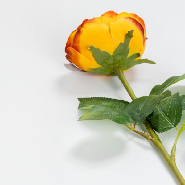 CABBAGE ROSE ΛΟΥΛΟΥΔΙ ΤΕΧΝΗΤΟ 66cm POLYESTER TERRACOTTA ΠΡΑΣΙΝΟ 030917 - Image 8