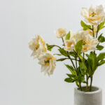 HIBISCUS ΛΟΥΛΟΥΔΙ ΤΕΧΝΗΤΟ 66cm POLYESTER ΜΠΕΖ ΠΡΑΣΙΝΟ 030932 - Image 6