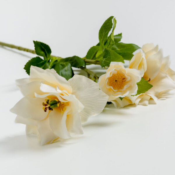 HIBISCUS ΛΟΥΛΟΥΔΙ ΤΕΧΝΗΤΟ 66cm POLYESTER ΜΠΕΖ ΠΡΑΣΙΝΟ 030932 - Image 7