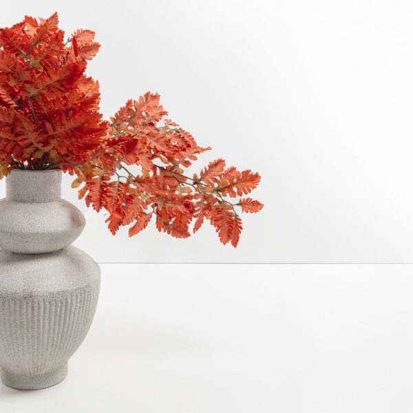 CINERARIA ΚΛΑΔΙ ΤΕΧΝΗΤΟ 70cm POLYESTER TERRACOTTA 030971 - Image 8
