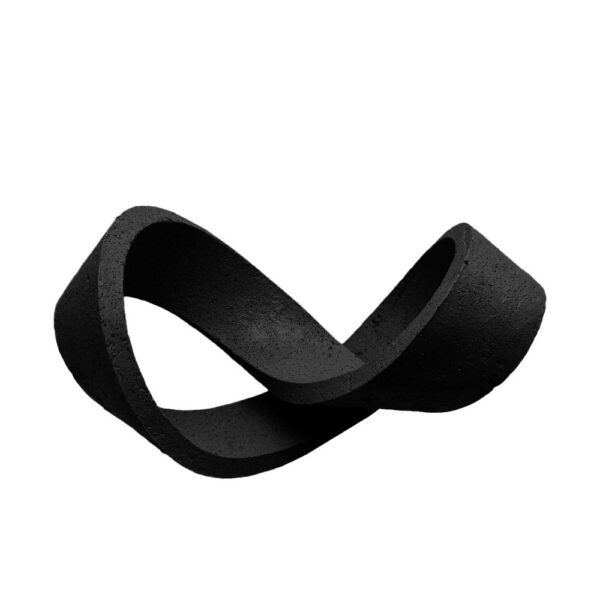 LACING ΔΙΑΚΟΣΜΗΤΙΚΟ ΚΟΜΠΟΣ 30x17x17cm POLYRESIN ΜΑΥΡΟ 031105 - Image 2