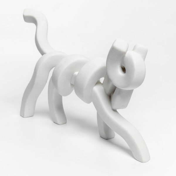 BELMA ΔΙΑΚΟΣΜΗΤΙΚΟ ΓΑΤΑ 30x8x22cm POLYRESIN ΛΕΥΚΟ 031111 - Image 8