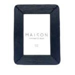 EDWARD ΚΟΡΝΙΖΑ 19x2x24cm POLYRESIN ΜΑΥΡΟ ΓΥΑΛΙ 031122 - Image 2