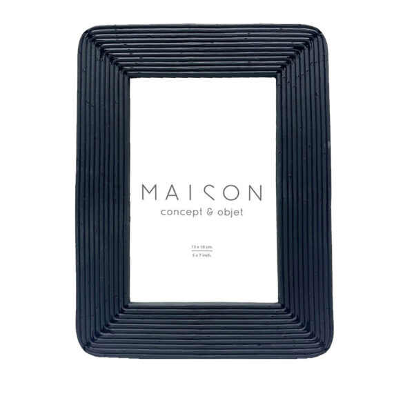 EDWARD ΚΟΡΝΙΖΑ 19x2x24cm POLYRESIN ΜΑΥΡΟ ΓΥΑΛΙ 031122 - Image 2
