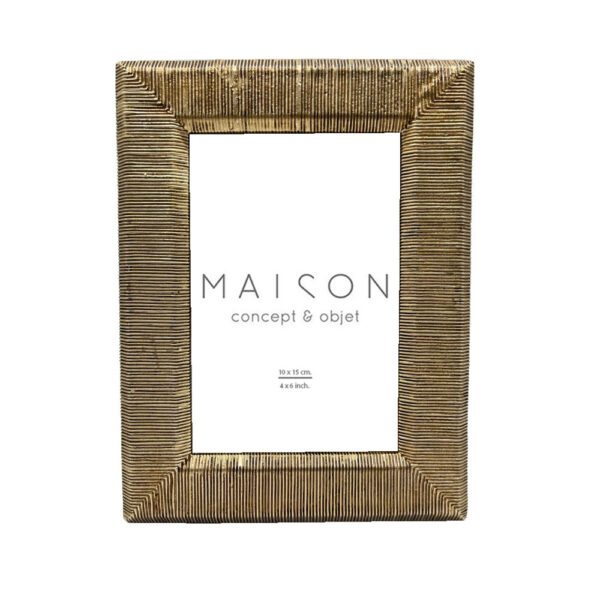 CRUZE ΚΟΡΝΙΖΑ 16x2x21cm POLYRESIN ΧΡΥΣΟ ΓΥΑΛΙ 031142 - Image 2
