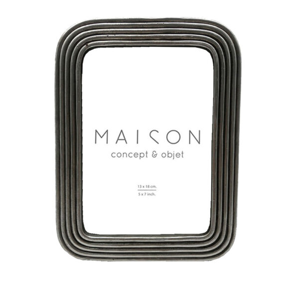 EDAN ΚΟΡΝΙΖΑ 17x2x22cm POLYRESIN ΑΣΗΜΙ ΓΥΑΛΙ 031143 - Image 2