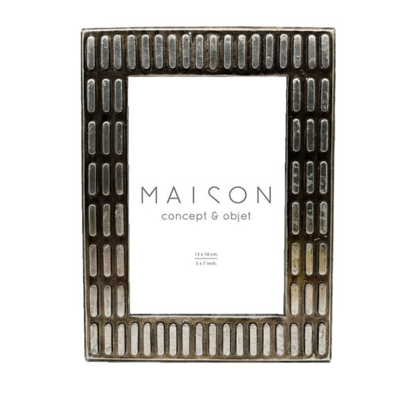 JAYLEN ΚΟΡΝΙΖΑ 18x2x23cm POLYRESIN ΑΣΗΜΙ ΓΥΑΛΙ 031146 - Image 2
