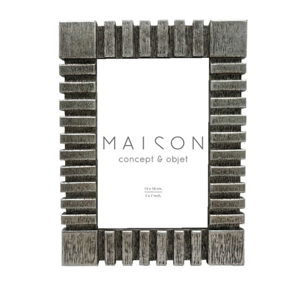 KASEN ΚΟΡΝΙΖΑ 18x2x23cm POLYRESIN ΑΣΗΜΙ ΓΥΑΛΙ 031149 - Image 2
