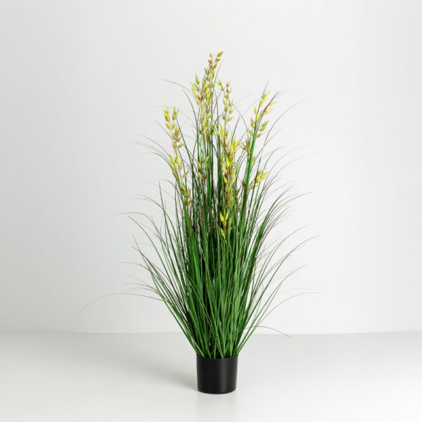 OAT GRASS ΦΥΤΟ ΤΕΧΝΗΤΟ ΣΕ ΓΛΑΣΤΡΑ 120cm PVC ΠΡΑΣΙΝΟ 031334 - Image 5