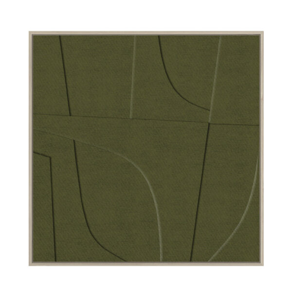 ACETE ΠΙΝΑΚΑΣ ΔΙΑΚΟΣΜΗΣΗΣ 77x77x4cm MDF ΛΑΔΙ PVC ΦΥΛΛΟ ΦΥΣΙΚΟ 031360 - Image 3