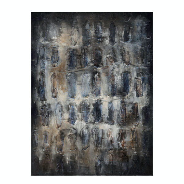 TERRYN ΠΙΝΑΚΑΣ ΔΙΑΚΟΣΜΗΣΗΣ 90x120x4cm ΚΑΜΒΑΣ ΜΠΛΕ ΓΚΡΙ ΚΑΦΕ ΜΠΕΖ ΞΥΛΟ 031416 - Image 3