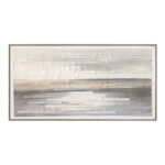 INOLA ΠΙΝΑΚΑΣ ΔΙΑΚΟΣΜΗΣΗΣ 60x120x4cm ΚΑΜΒΑΣ ΛΕΥΚΟ ΜΠΕΖ ΓΚΡΙ ΞΥΛΟ ΦΥΣΙΚΟ 031418 - Image 3