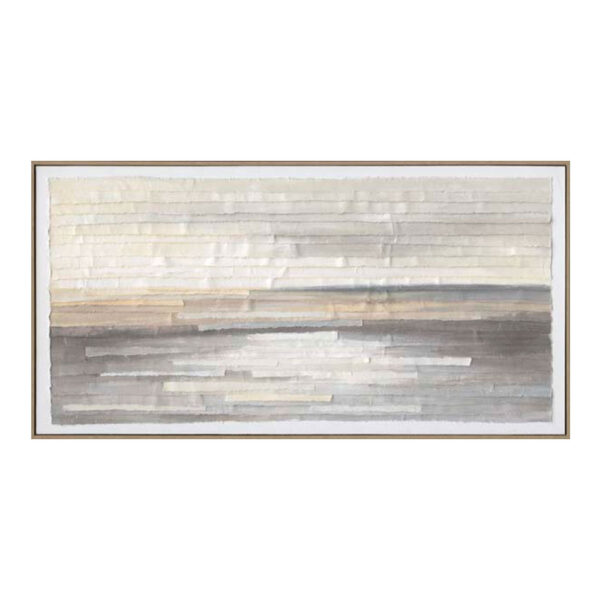 INOLA ΠΙΝΑΚΑΣ ΔΙΑΚΟΣΜΗΣΗΣ 60x120x4cm ΚΑΜΒΑΣ ΛΕΥΚΟ ΜΠΕΖ ΓΚΡΙ ΞΥΛΟ ΦΥΣΙΚΟ 031418 - Image 3