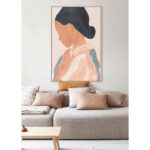 THINKING ΠΙΝΑΚΑΣ ΔΙΑΚΟΣΜΗΣΗΣ 80x120x4cm ΚΑΜΒΑΣ ΠΟΛΥΧΡΩΜΟ MDF ΦΥΣΙΚΟ 031440 - Image 4