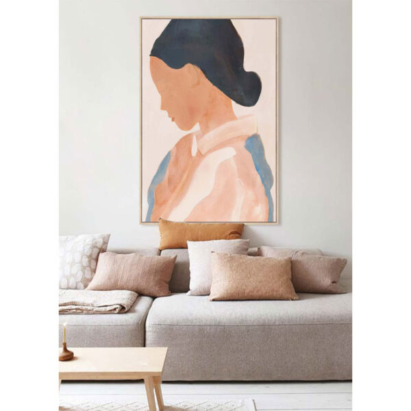 THINKING ΠΙΝΑΚΑΣ ΔΙΑΚΟΣΜΗΣΗΣ 80x120x4cm ΚΑΜΒΑΣ ΠΟΛΥΧΡΩΜΟ MDF ΦΥΣΙΚΟ 031440 - Image 4