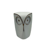 OWL S ΔΙΑΚΟΣΜΗΤΙΚΟ ΚΟΥΚΟΥΒΑΓΙΑ 7x7x9cm POLYRESIN ΛΕΥΚΟ 031472 - Image 2