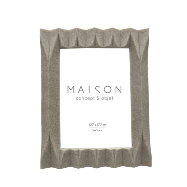 PLISSE ΚΟΡΝΙΖΑ 18x2x23cm POLYRESIN ΜΠΕΖ ΓΥΑΛΙ 031479 - Image 3